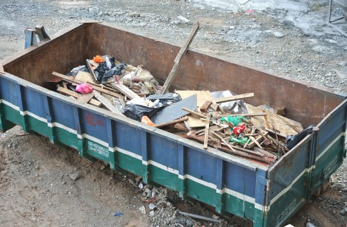 Professional garden waste removal team in Leyton