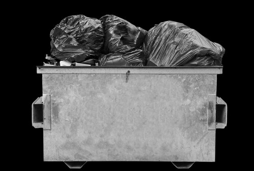 Vehicle and skip maintenance checks being performed